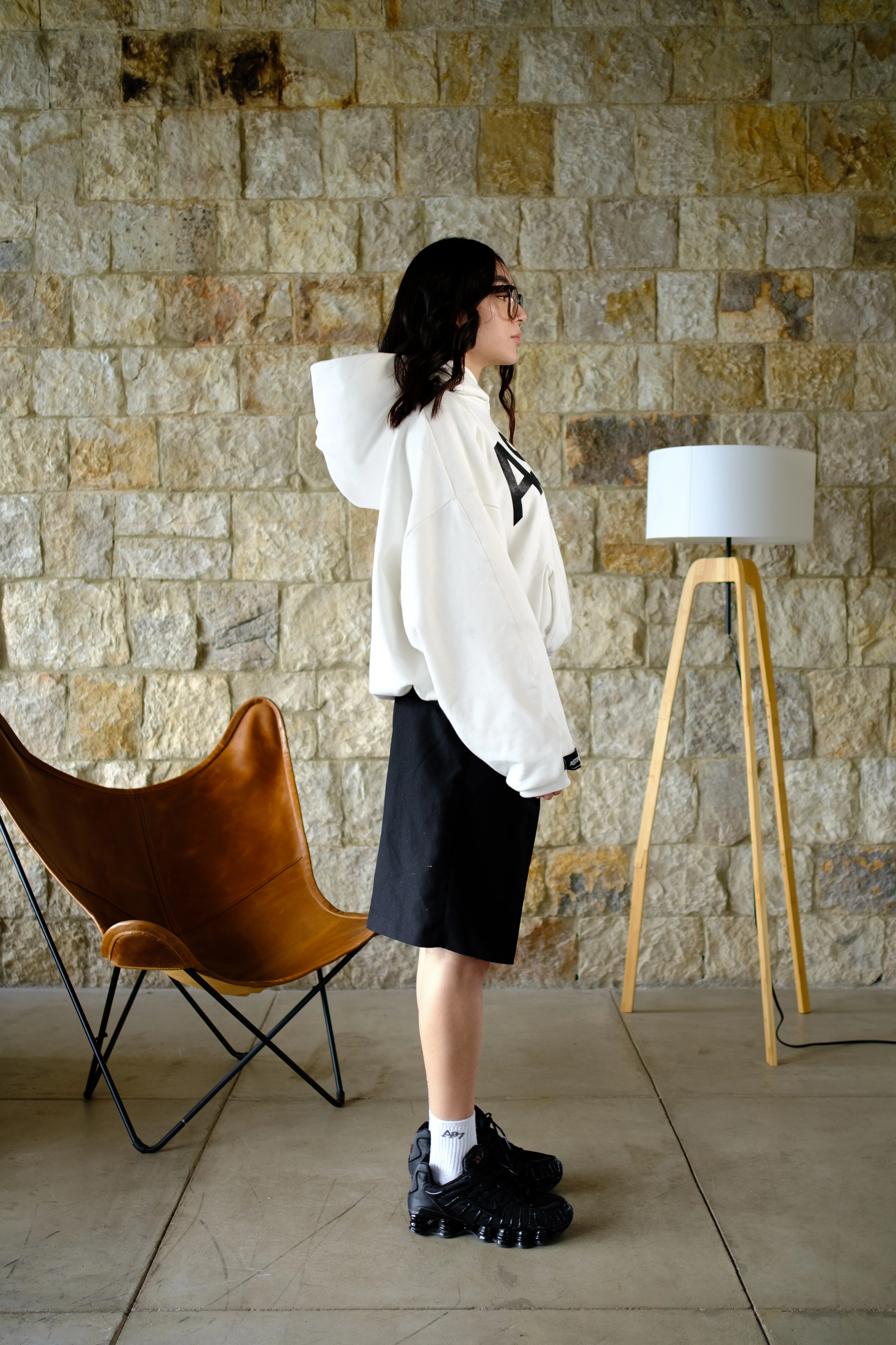 Basics V2 - Ivory Hoodie Boxy Fit - Image 3