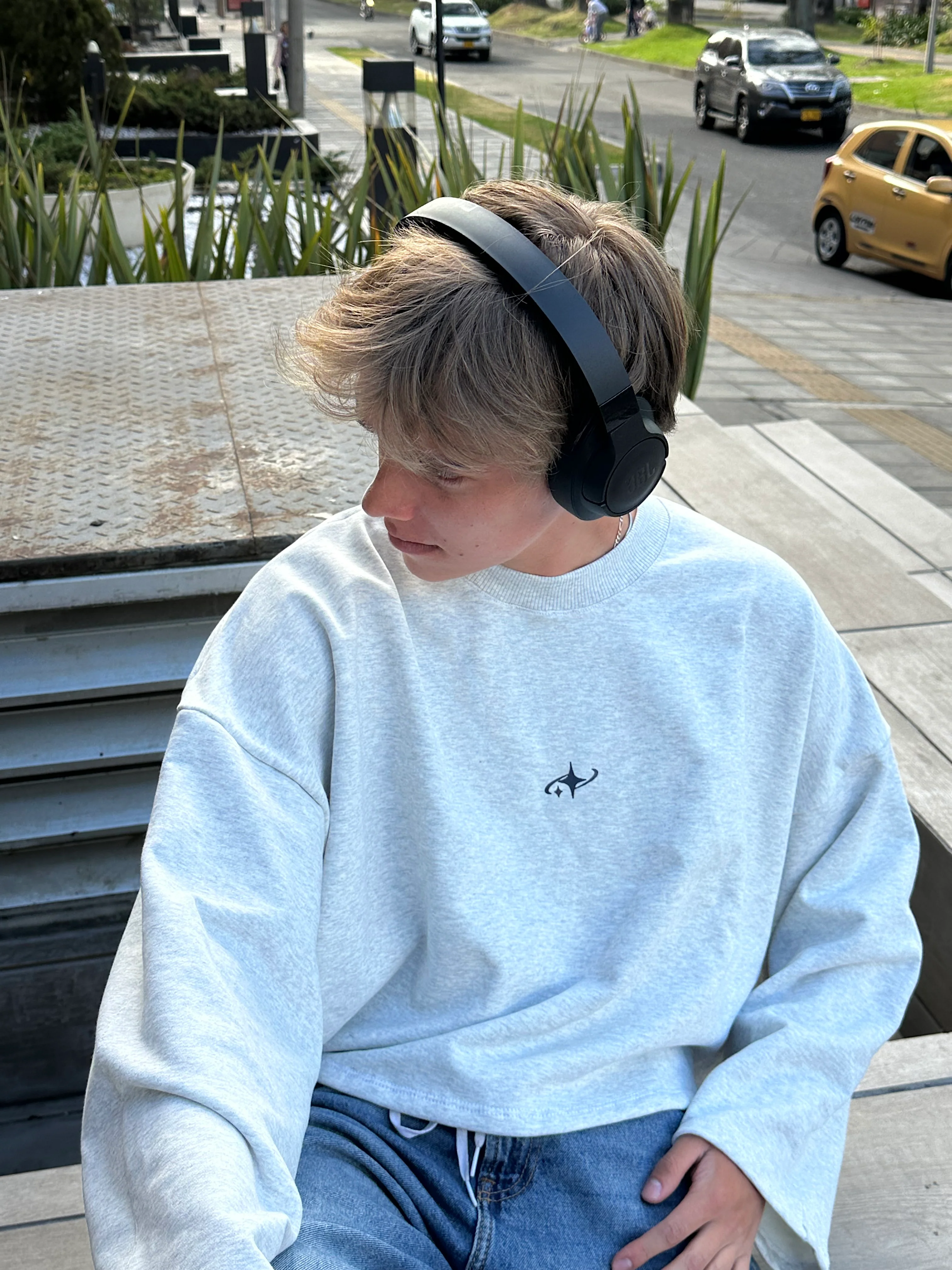 Light Grey Long Sleeve Boxy Fit - Image 3